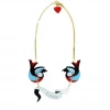 Gissa Bicalho What's New, Pussycat? Lovebirds Necklace In Acrylic