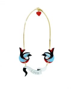 Gissa Bicalho What's New, Pussycat? Lovebirds Necklace In Acrylic