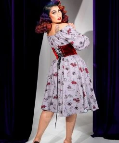 Daisy Corsets Titania Under Bust Corset In Red Crushed Velvet Shop All In-Stock Items By Size