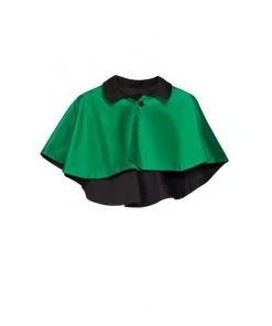 OYS - Magically Made For Couture For Every Body Celestina Reversible Capelet In Black And Green