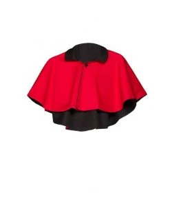 OYS - Magically Made For Couture For Every Body Celestina Reversible Capelet In Black And Red