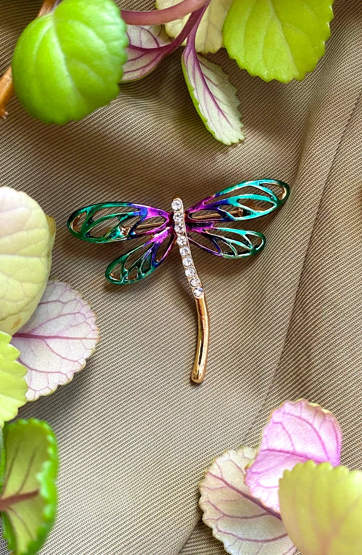 Alibaba What's New, Pussycat? Ombre Rhinestone Vintage Inspired Dragonfly Brooch 3 Alibaba What's New, Pussycat? Ombre Rhinestone Vintage Inspired Dragonfly Brooch