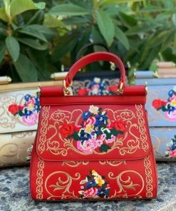 Chaiuzhou Dai Versailles Embroidered Bag In Red What's New, Pussycat?