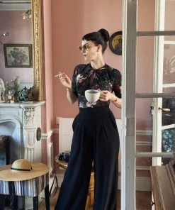 Pinupgirlclothing.com Malia Top In Dark Bella Roses | Laura Byrnes Design What's New, Pussycat? 15 Pinupgirlclothing.com Malia Top In Dark Bella Roses | Laura Byrnes Design What's New, Pussycat?