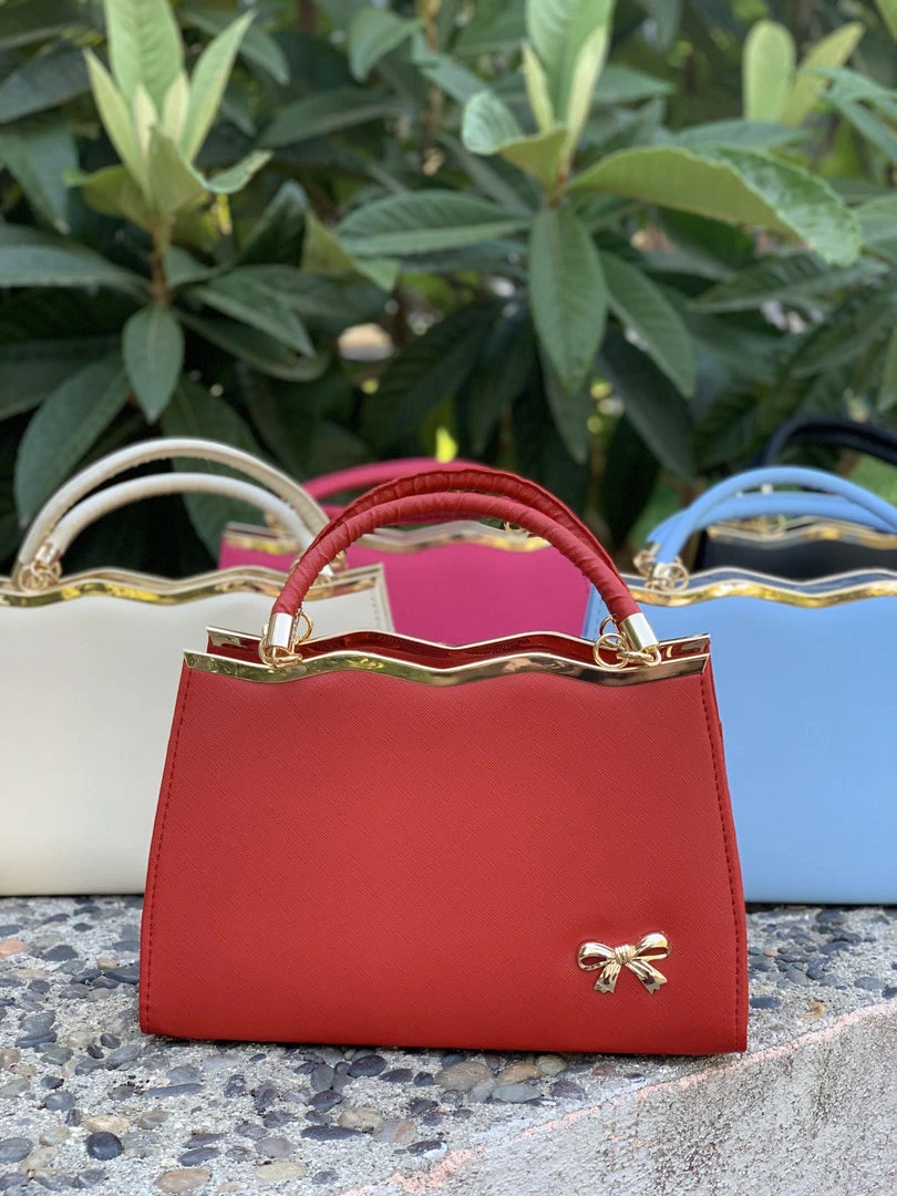 Xinxiang Dixini E-Commerce Co., Ltd. Cupid's Bow Vintage Purse In Lipstick Red Faux Leather 4 Xinxiang Dixini E-Commerce Co., Ltd. Cupid's Bow Vintage Purse In Lipstick Red Faux Leather