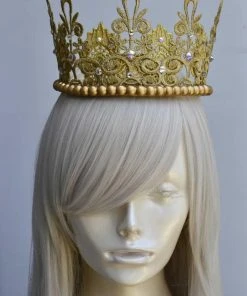 Mary Elizabeth Gold Lace Crown | Scarlet Harlow