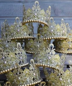 Mary Elizabeth Gold Lace Crown | Scarlet Harlow