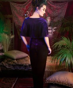Laura Byrnes Design Shop All In-Stock Items By Size OYS Final Sale - Laura Byrnes California Gilda Cape In Purple Velvet 7 Laura Byrnes Design Shop All In-Stock Items By Size OYS Final Sale - Laura Byrnes California Gilda Cape In Purple Velvet