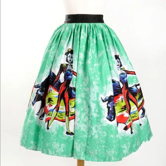Shop All In-Stock Items By Size Final Sale - Bella Gathered Swing Skirt In Matador | Pinup Couture 3 Shop All In-Stock Items By Size Final Sale - Bella Gathered Swing Skirt In Matador | Pinup Couture