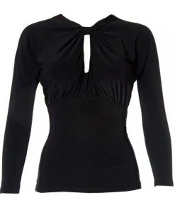 Malia Top In Black | Laura Byrnes Design