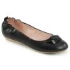 Pleaser Geometric Jane Flats In Black Faux Leather