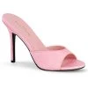 Pleaser The Hot Girl Peep Toe Mule In Pink Faux Leather 1 Pleaser The Hot Girl Peep Toe Mule In Pink Faux Leather