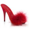 Pleaser What's New, Pussycat? Man Eater Mules In Red
