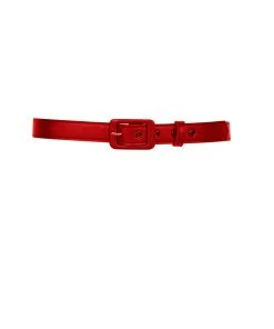 Couture For Every Body Shop All In-Stock Items By Size 1 Inch Grommet Belt In Red Faux Leather