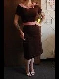 Pinupgirlclothing.com OYS S Martia Dress In Brown And Pink - L23