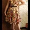 Pinupgirlclothing.com OYS XS, L, 3x, 4x Heidi In Brown Tiki Tiles - L33 Shop All In-Stock Items By Size
