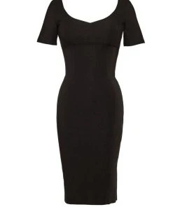 What's New, Pussycat? The Priscilla 60s Wiggle Dress In Black | Pinup Couture