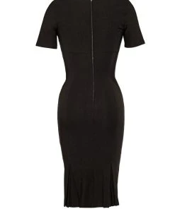 What's New, Pussycat? The Priscilla 60s Wiggle Dress In Black | Pinup Couture