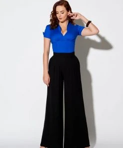 Laura Byrnes Design What's New, Pussycat? Laura Byrnes California Dietrich Pants In Black With 34