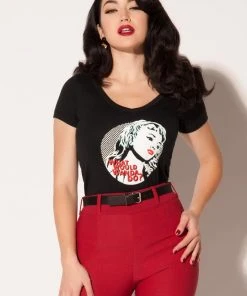 Traci Lords For Couture For Every Body Final Sale - Women's What Would Wanda Do? T-Shirt In Black By Traci Lords