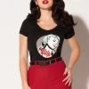 Traci Lords For Couture For Every Body Final Sale - Women's What Would Wanda Do? T-Shirt In Black By Traci Lords Shop All In-Stock Items By Size