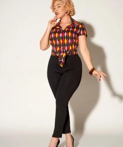 Eva Pants In Black Ponte | Laura Byrnes Design