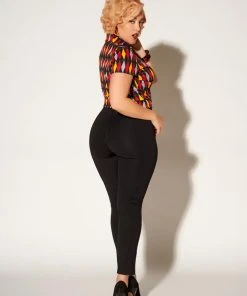 Eva Pants In Black Ponte | Laura Byrnes Design