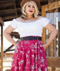 The Perfect Vintage Peasant Top In White | Pinup Couture Shop All In-Stock Items By Size