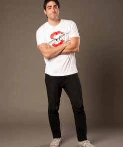 Traci Lords For Couture For Every Body Final Sale - Men's Signature T-shirt In White By Traci Lords 14 Traci Lords For Couture For Every Body Final Sale - Men's Signature T-shirt In White By Traci Lords