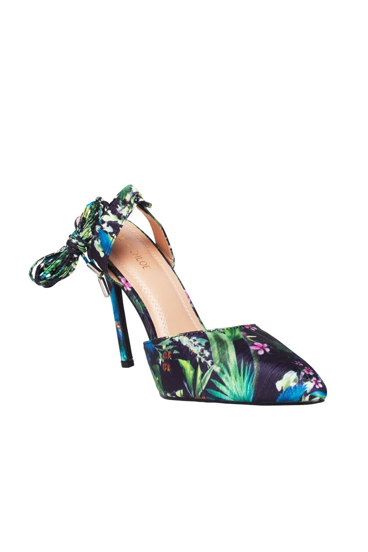 Pinup Girl Clothing Final Sale - Tropical Tryst Tie Up Heel In Black Floral Shop All In-Stock Items By Size 3 Pinup Girl Clothing Final Sale - Tropical Tryst Tie Up Heel In Black Floral Shop All In-Stock Items By Size