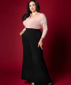 Laura Byrnes Design What's New, Pussycat? Laura Byrnes California Dietrich Pants In Black With 30