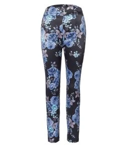 Final Sale - LB Trousers In Blue Roses | Laura Byrnes Design Shop All In-Stock Items By Size
