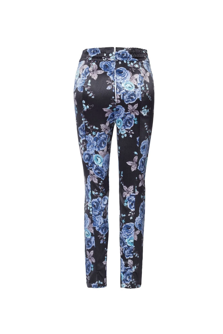 Final Sale - LB Trousers In Blue Roses | Laura Byrnes Design Shop All In-Stock Items By Size 4 Final Sale - LB Trousers In Blue Roses | Laura Byrnes Design Shop All In-Stock Items By Size