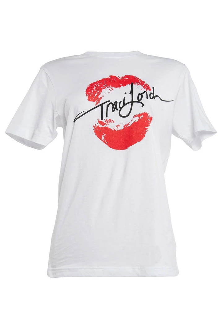 Traci Lords For Couture For Every Body Final Sale - Men's Signature T-shirt In White By Traci Lords 9 Traci Lords For Couture For Every Body Final Sale - Men's Signature T-shirt In White By Traci Lords