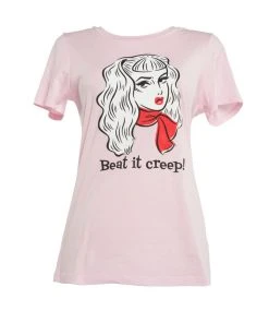Traci Lords For Couture For Every Body Final Sale - Women's Beat It Creep T-shirt In Pink By Traci Lords