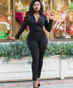 Eva Pants In Black Ponte | Laura Byrnes Design