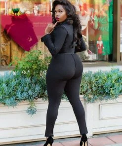 Eva Pants In Black Ponte | Laura Byrnes Design