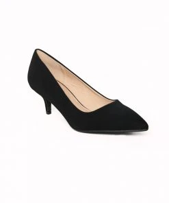 Vendor-unknown Shop All In-Stock Items By Size OYS - 6 - Final Sale - Comfortably Chic Faux Suede Pump In Black