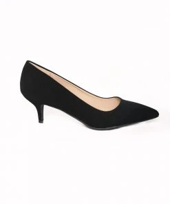 Vendor-unknown OYS - 6 - Final Sale - Comfortably Chic Faux Suede Pump In Black Shop All In-Stock Items By Size