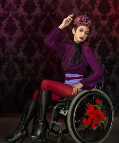 Couture For Every Body Shop All In-Stock Items By Size 3/4 Inch Grommet Belt In Wine Sateen