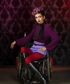 Couture For Every Body Shop All In-Stock Items By Size 3/4 Inch Grommet Belt In Wine Sateen