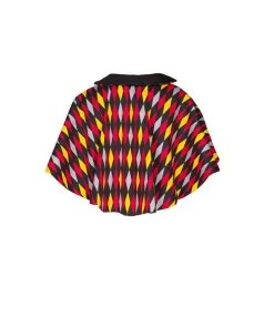 Shop All In-Stock Items By Size OYS Magically Made For Couture For Every Body Celestina Reversible Capelet In Black And Red House Harlequin