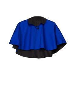 OYS Magically Made For Couture For Every Body Celestina Reversible Capelet In Black And Blue Shop All In-Stock Items By Size