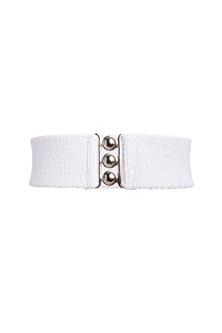 Malco Modes Lock It In Vintage Inspired Stretch Belt In White Shop All In-Stock Items By Size 3 Malco Modes Lock It In Vintage Inspired Stretch Belt In White Shop All In-Stock Items By Size