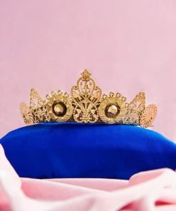 Shop All In-Stock Items By Size Arya Tiara In Gold | Loschy Designs