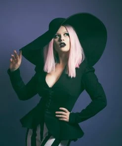 Too Too Hat Coming Soon - Shaded And Chic Vintage Inspired Wide Brim Hat In Black What's New, Pussycat?