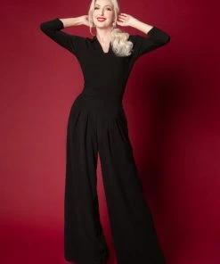 Vintage Sweater Girl Pullover In Black | Pinup Couture Shop All In-Stock Items By Size 24 Vintage Sweater Girl Pullover In Black | Pinup Couture Shop All In-Stock Items By Size